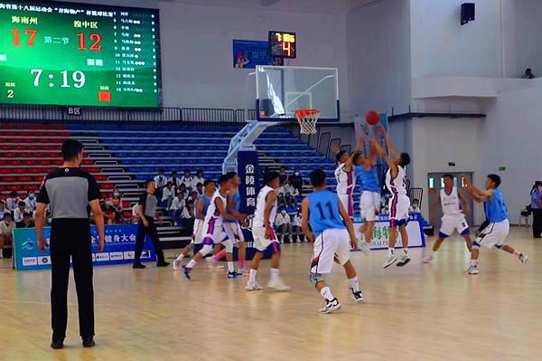 青海省第十八届运动会青少年篮球比赛开幕